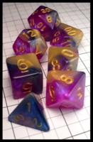 Dice : Dice - Dice Sets - Pink lue and Gold with Gold Numerals - Temu Apr 2024